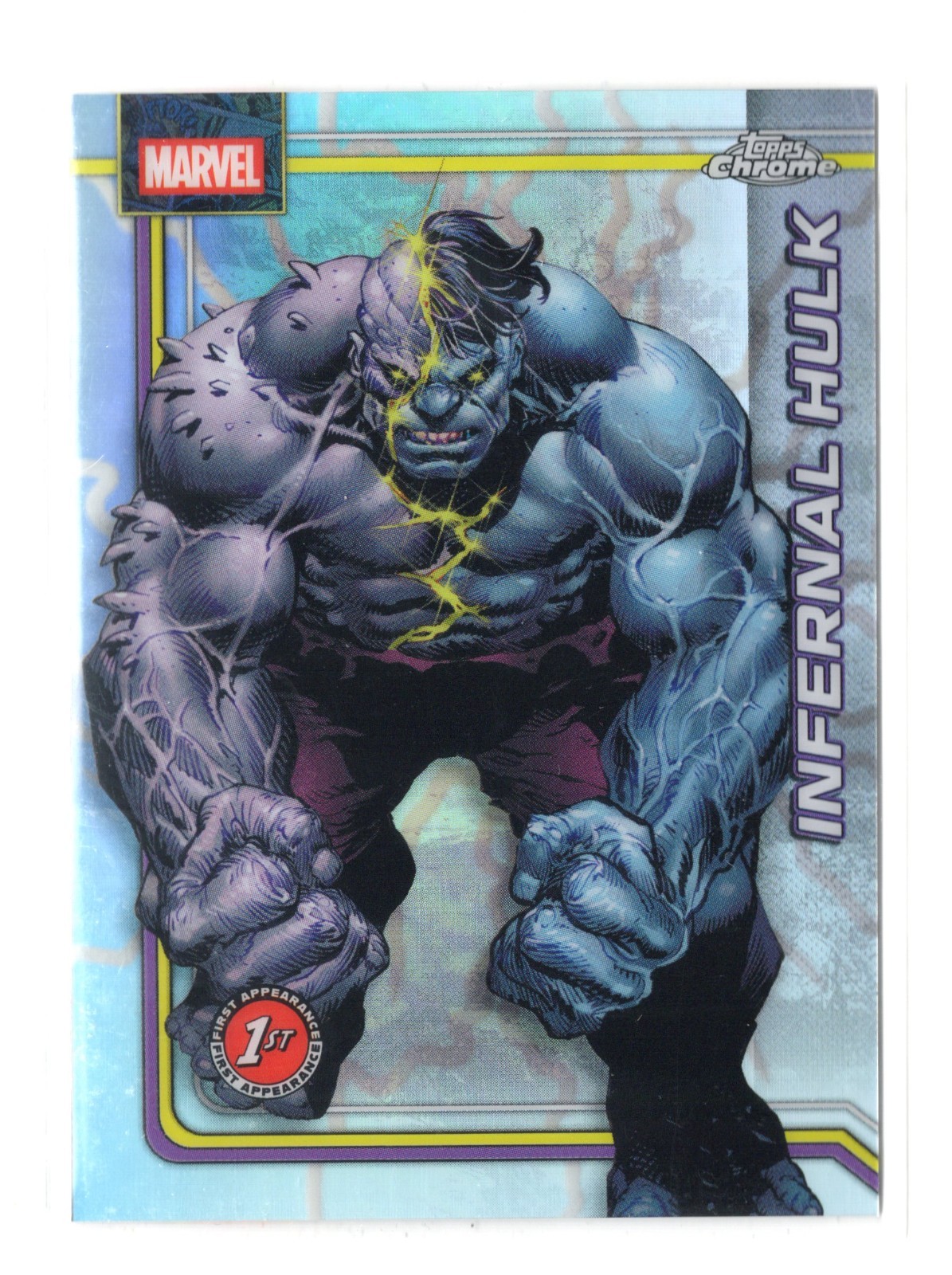 2026 Topps Marvel Chrome STORM'S LIGHTNING REFRACTOR #054 54 Infernal Hulk