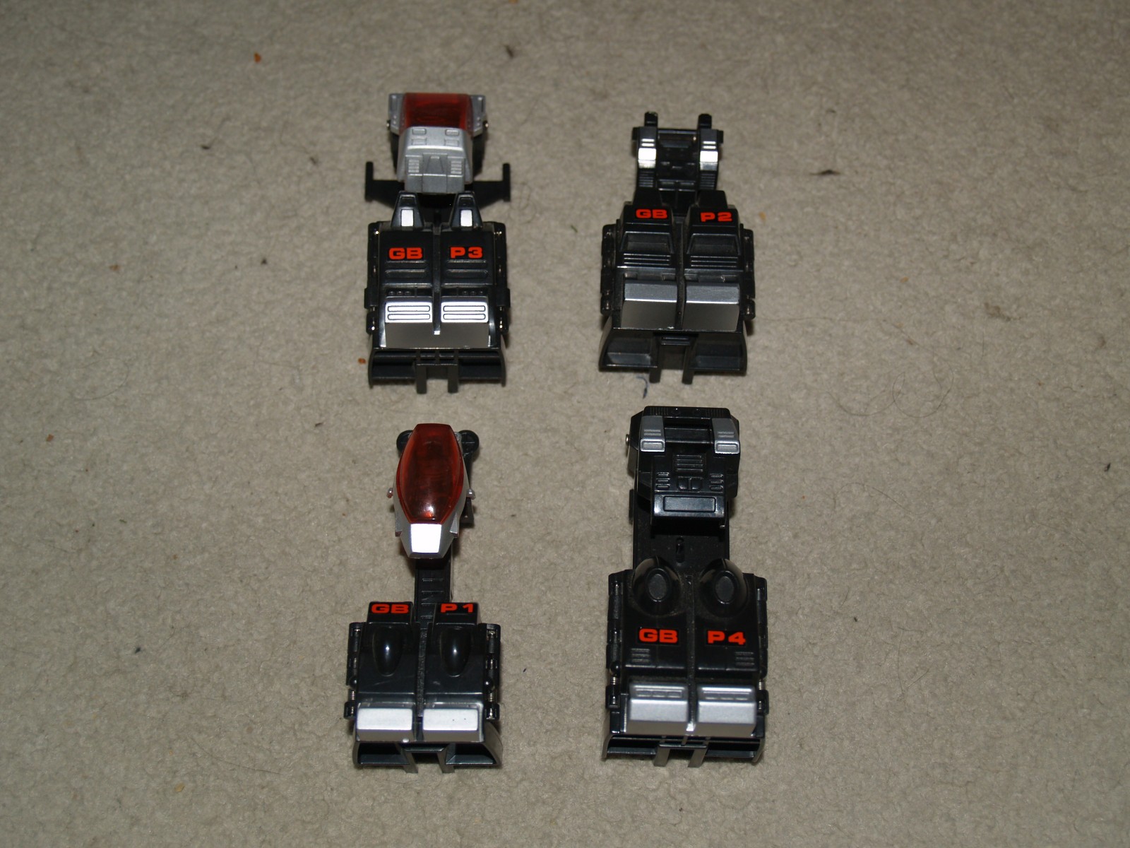 GoBots GB P1 P2 P3 P4 Renegade Power Suit Tonka 1985