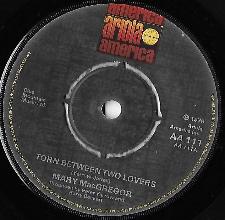 Torn Between Two Lovers / I Just Want To Love You / Mary Macgregor VG