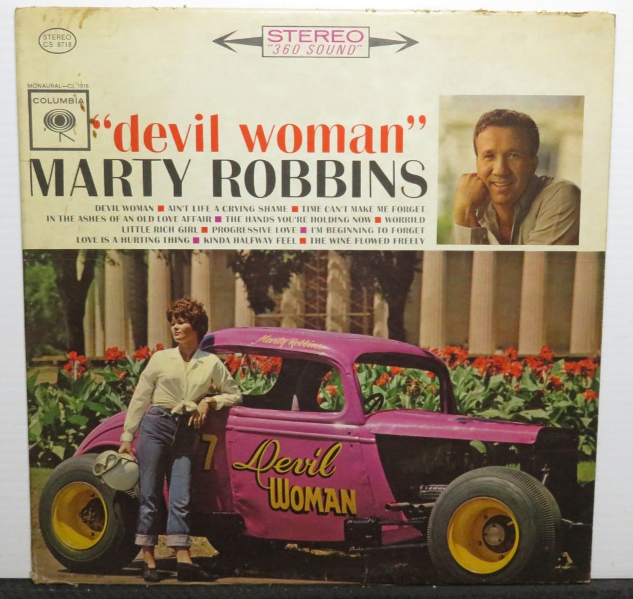 MARTY ROBBINS DEVIL WOMAN (VG) CS-8718 LP VINYL RECORD