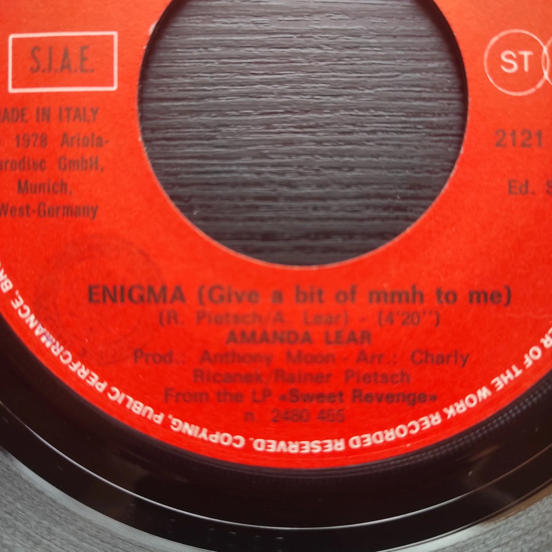Amanda Lear 45 giri vinile vintage