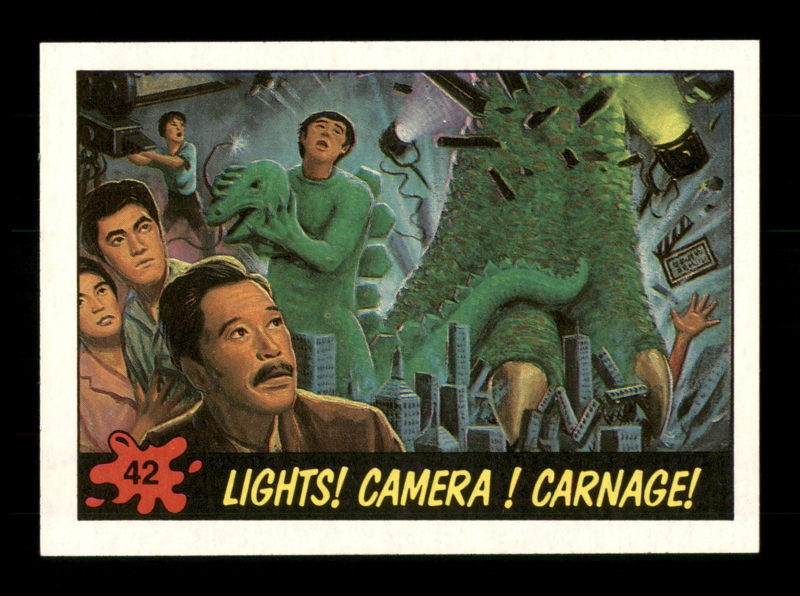 Lights! Camera! Carnage! 42 Dinosaurs Attack Topps 1988 Trading Card TCG CCG