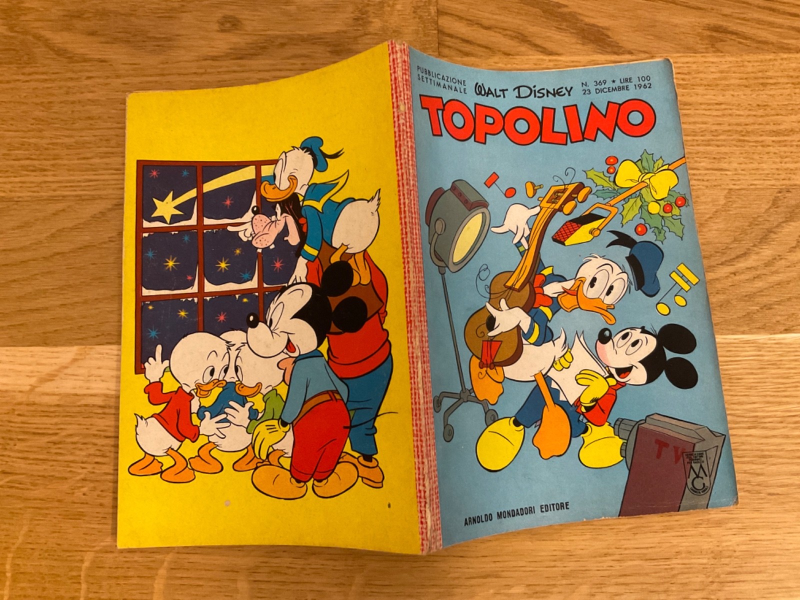 TOPOLINO LIBRETTO N.369 MONDADORI DISNEY 1962 SI BOLLINO, SI FIGURINE, NO CEDOLA