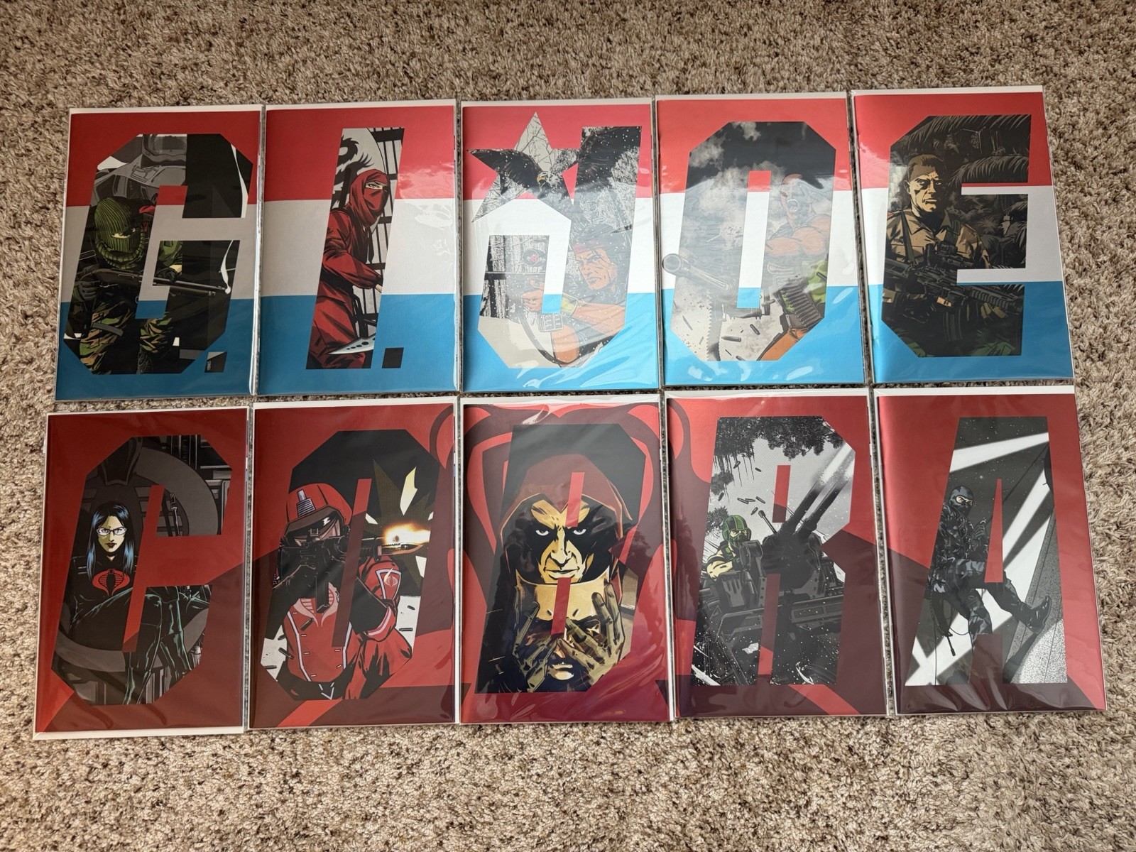 GI Joe ARAH Silent Missions Joe & Cobra set completo di foil 1:25