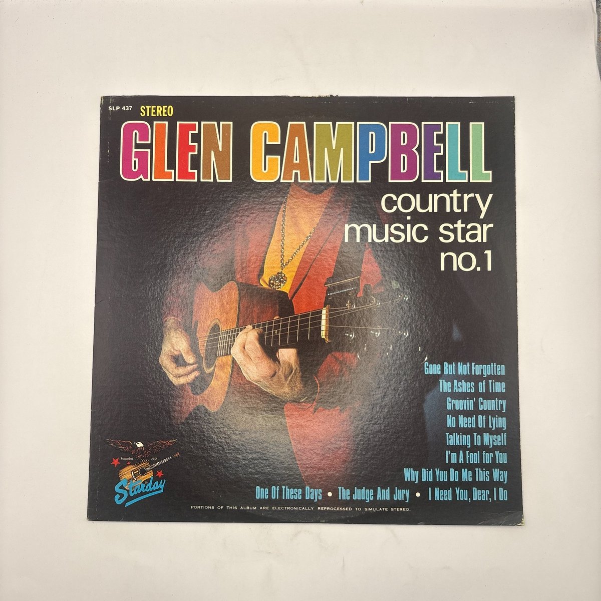 Glen Campbell Country Music Star No. 1 Vinyl LP Starday SLP 437 Stereo