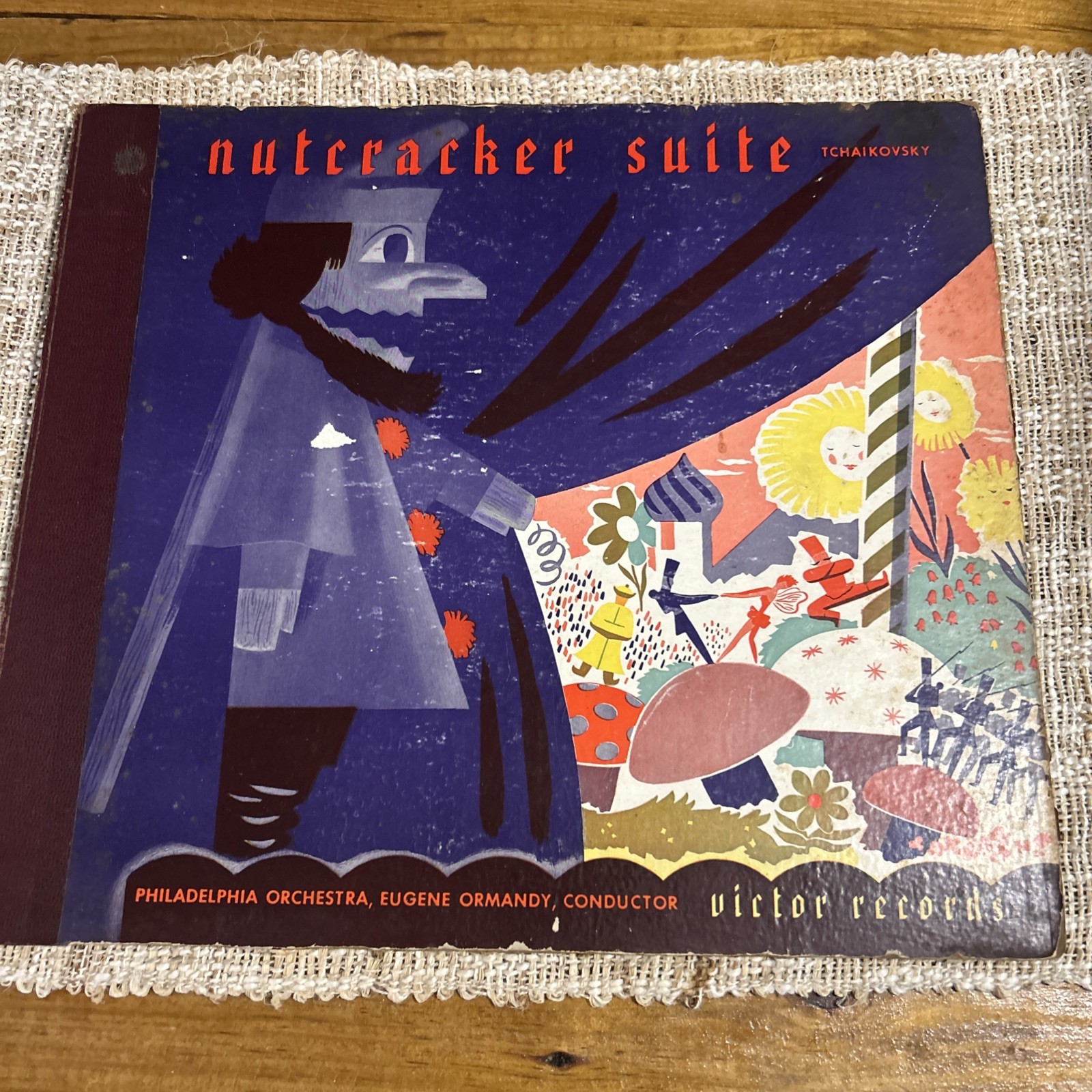 Vintage TCHAIKOVSKY NUTCRACKER SUITE VICTOR RED SEAL DM1020 3 RECORDS