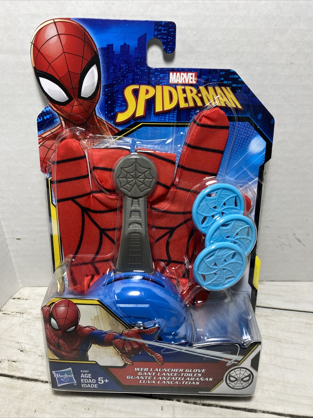 Guanto Spider-Man Web Launcher, 3 dischi inclusi nuovo sigillato