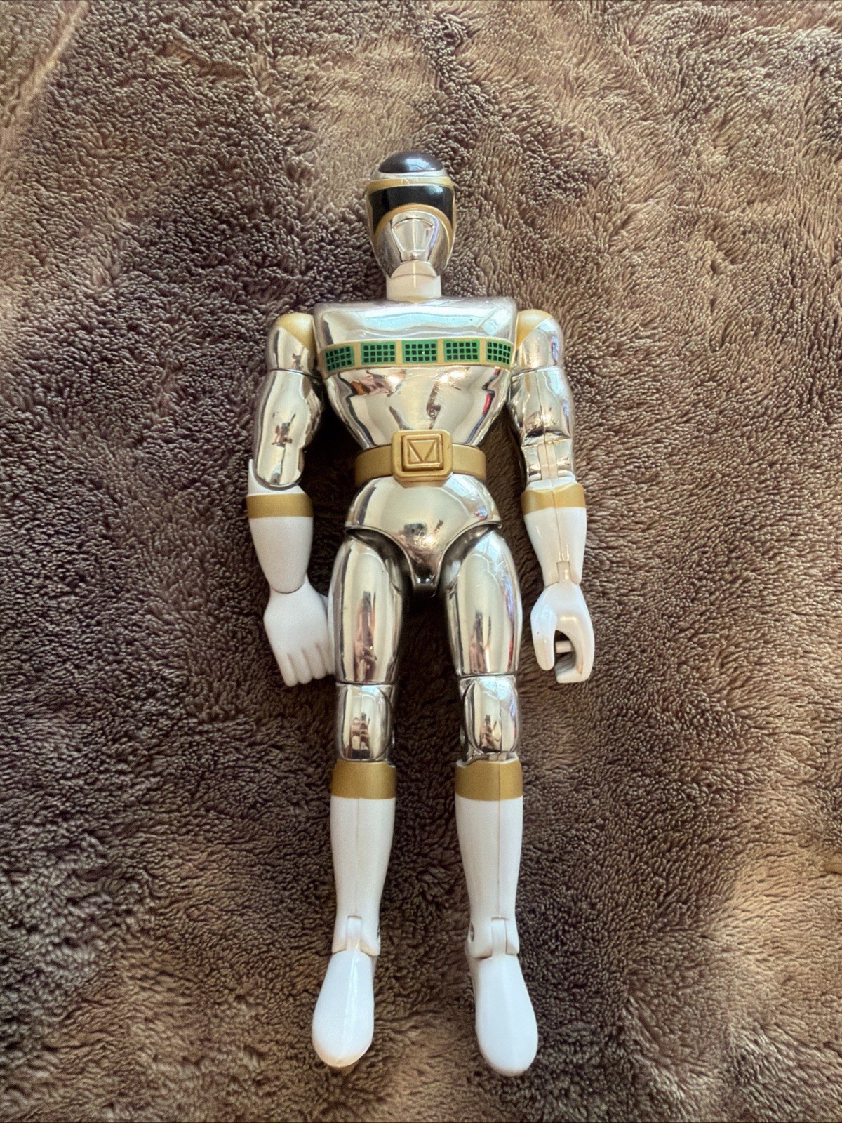 POWER RANGERS GALAXY TALKING SILVER RANGER BANDAI 1998 Action Figure Works