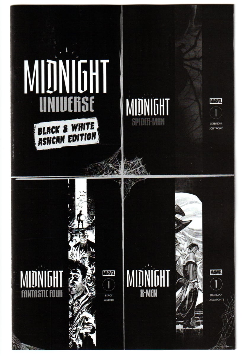 MIDNIGHT UNIVERSE Black & White ASHCAN EDITION # 1 Marvel PROMO Comic (2026)  NM