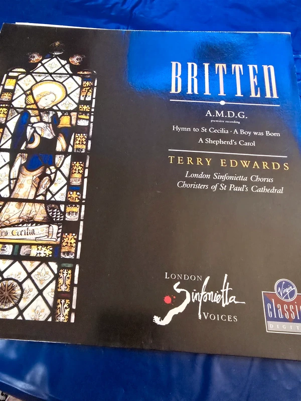 Vinilo de Benjamin Britten. Música coral