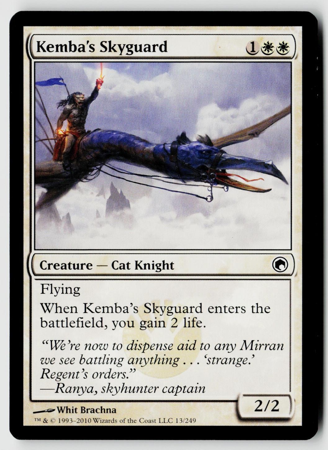 Magic The Gathering Scars of Mirrodin #13 Kemba's Skyguard