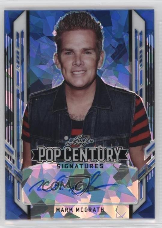 2021 Leaf Metal Pop Century Blue Crystals 5/10 Mark McGrath #BA-MM2 Auto 13xi