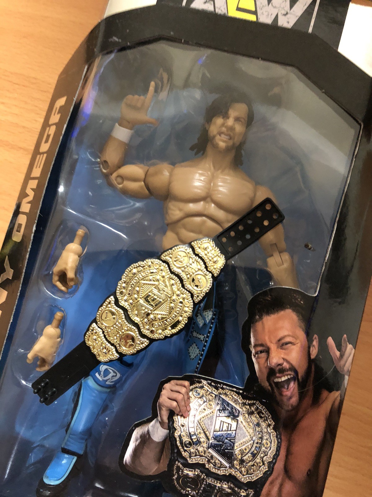 Aew wrestling Kenny Omega action figure 10 senza pari + cintura bonus campionato