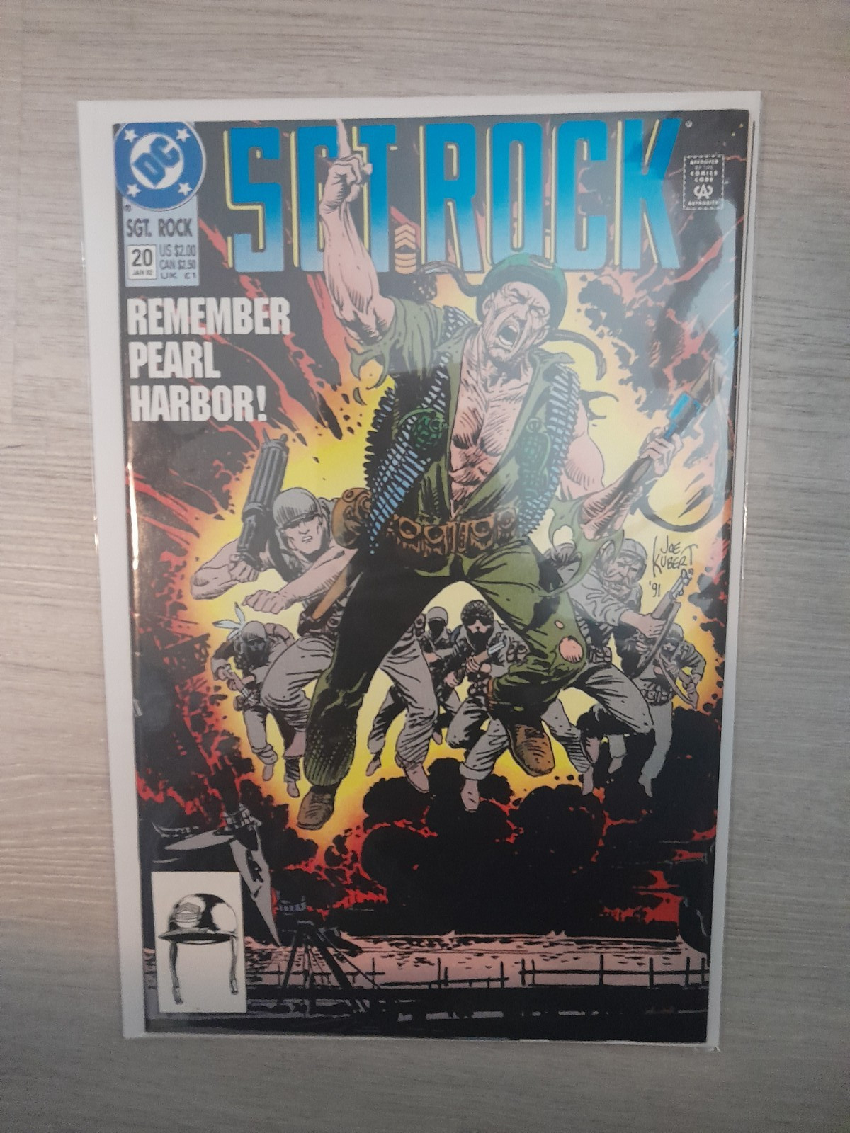 DC Comics Sgt. 1992 Rock #20 Joe Kubert copertina, arte e sceneggiatura