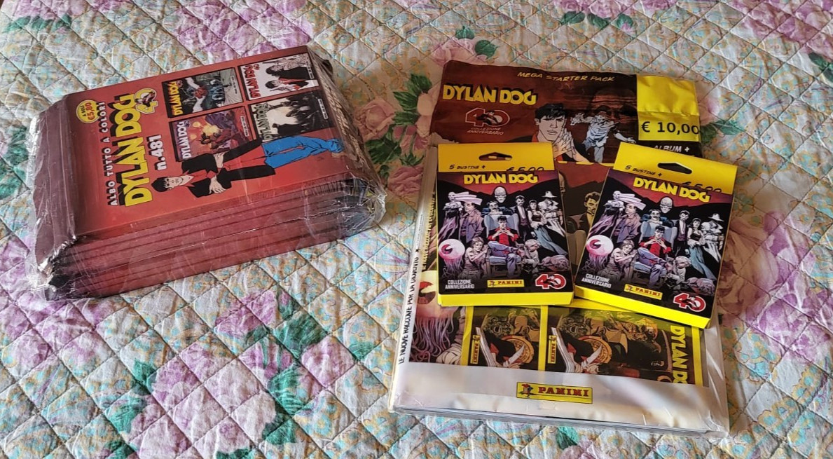 DYLAN DOG 481  10 BUSTE SIGILLATE BONELLI BLIND PACK+ ALBUM + CARD STANO BONELLI