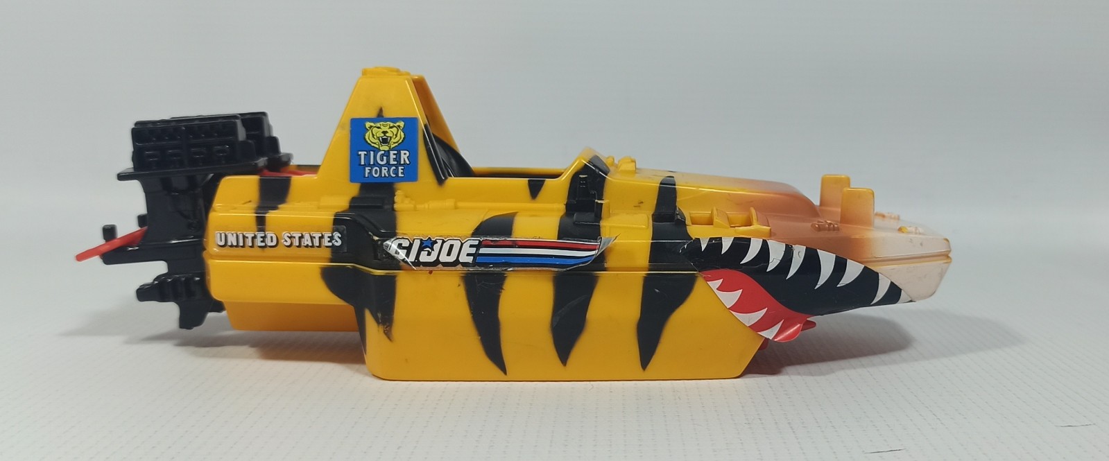 HASBRO 1989 GI JOE EUROPEAN TIGER FORCE TIGER FISH VEICOLO INCOMPLETO con DIFETTI