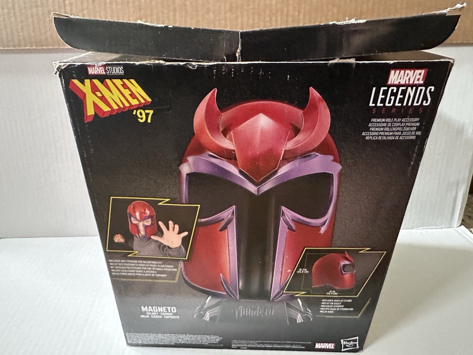 Marvel Legends Premium Magneto Helmet X-Men ‘97 Model Open Box