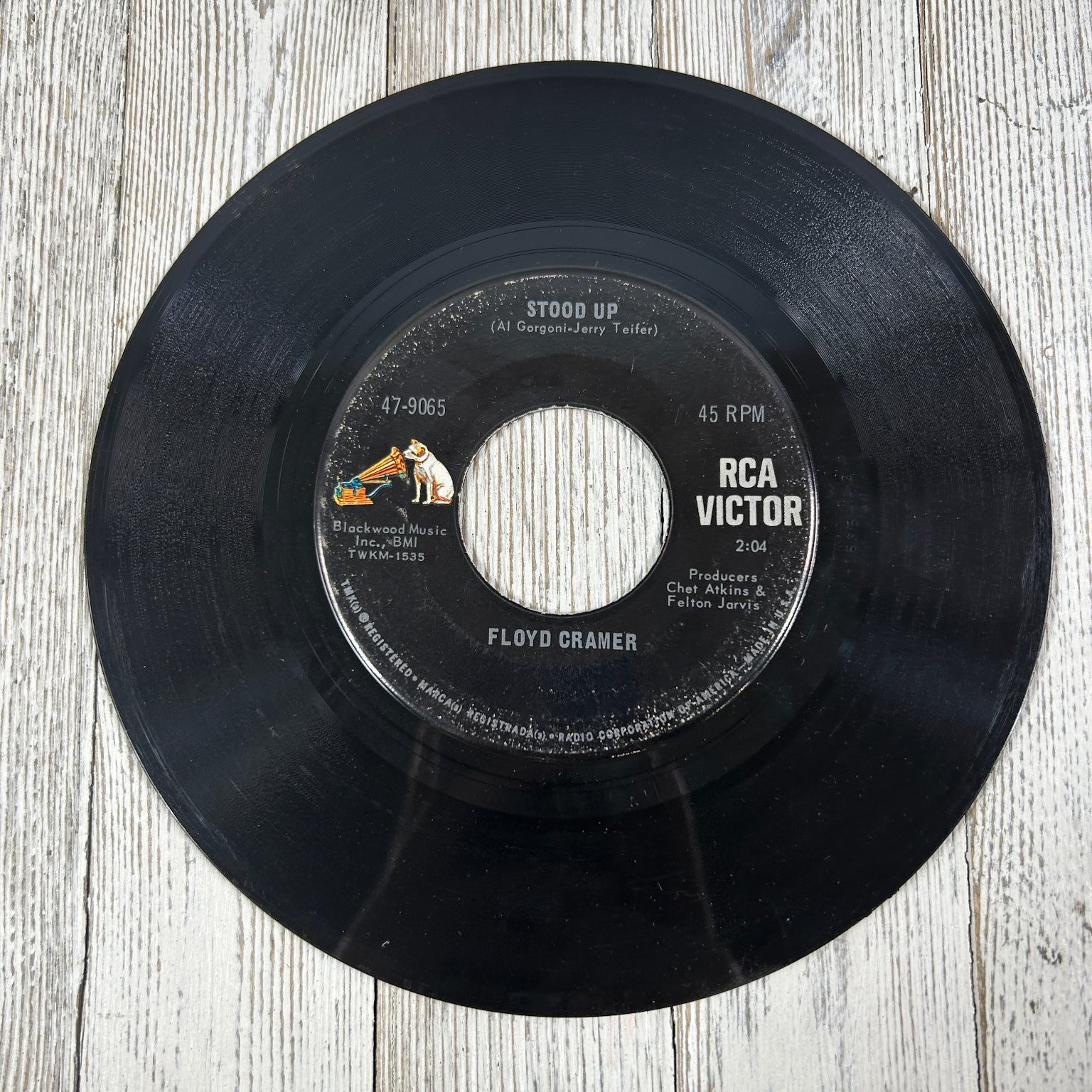 Floyd Cramer - Stood Up / Good Vibrations 7" Record 1966 RCA Victor Country 45