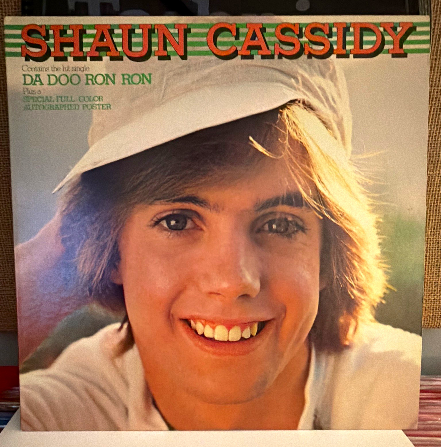 Shaun Cassidy Shaun Cassidy LP Warner Bros 12" Vinyl 33 RPM 1977 BS3067 + poster