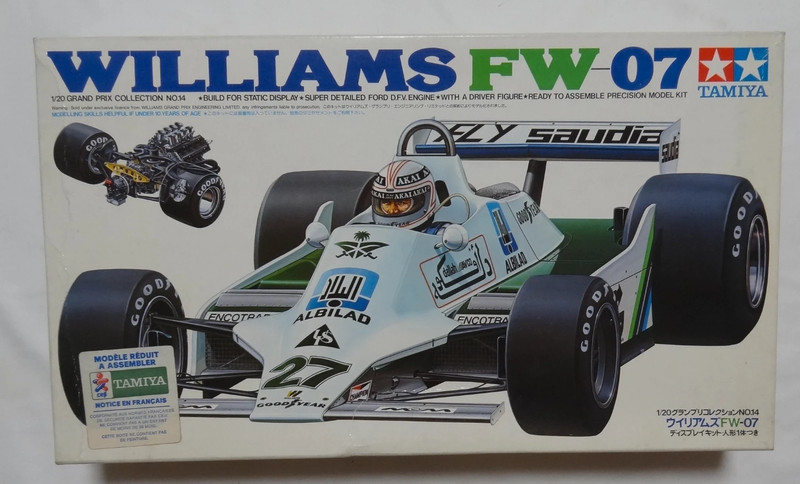 Maquette de Voiture Formule 1 Williams FW 07 F1  Tamiya 1/20