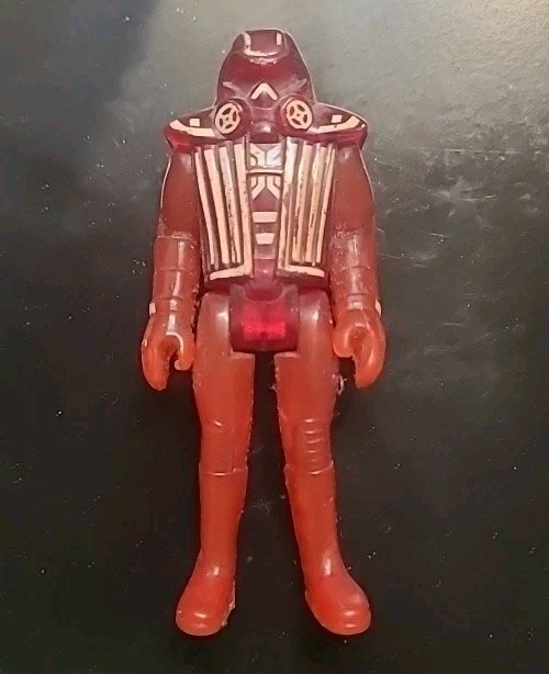 TRON VINTAGE WARRIOR ACTION FIGURE 1981 DISNEY MOVIE RED 80'S NICE WHITE PAINT 