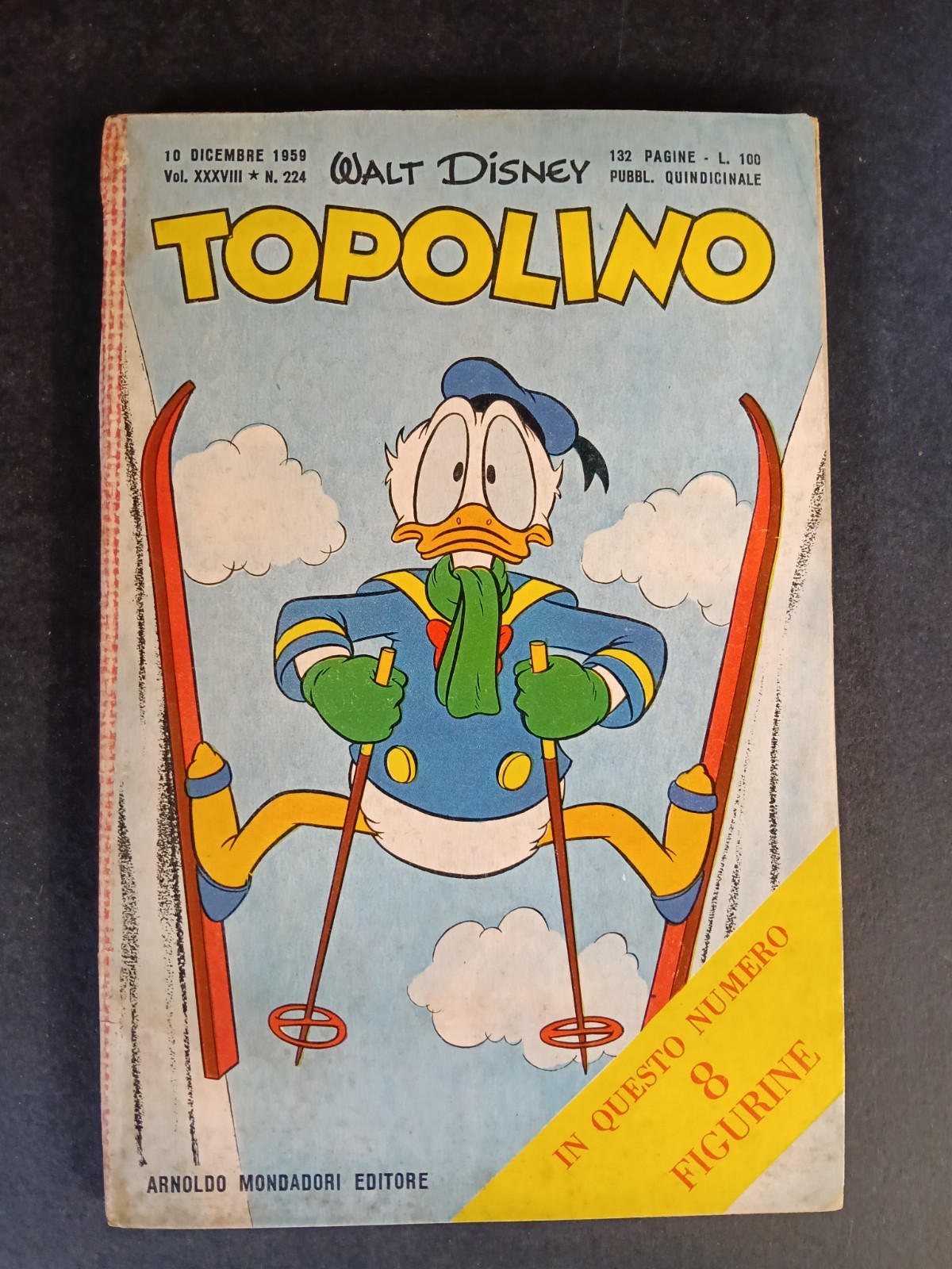TOPOLINO LIBRETTO ORIGINALE CON FIGURINE N.224    (cod.L32)