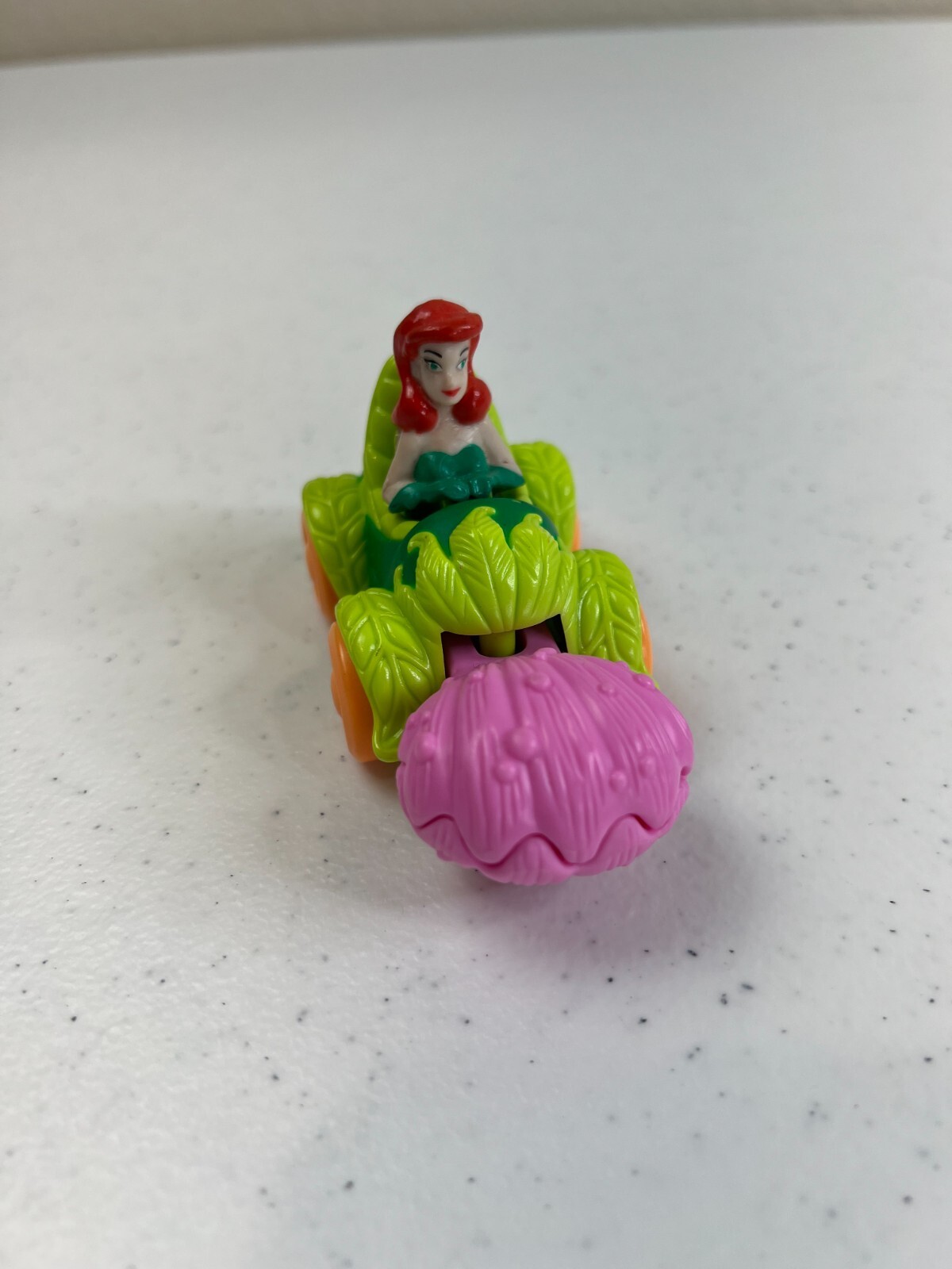 Vintage 1993 The Little Mermaid Ariel Seaweed Car with Working Clamshell CM11-3