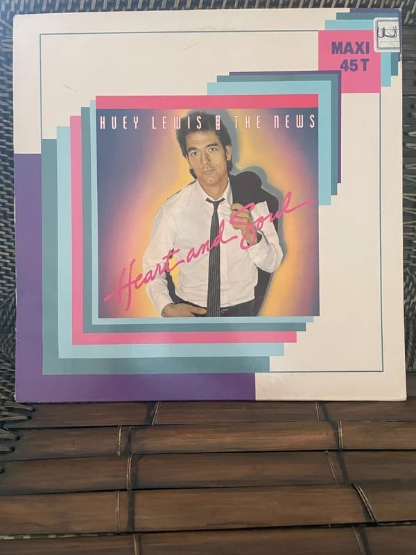 Vinyle Maxi 45 tours 45 rpm LP12" Huey Lewis and the news - Heart and soul