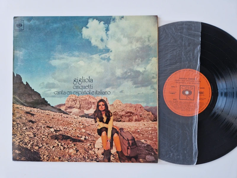 Gigliola Cinquetti Canta en espanol e Italiano Disco Lp 33 giri