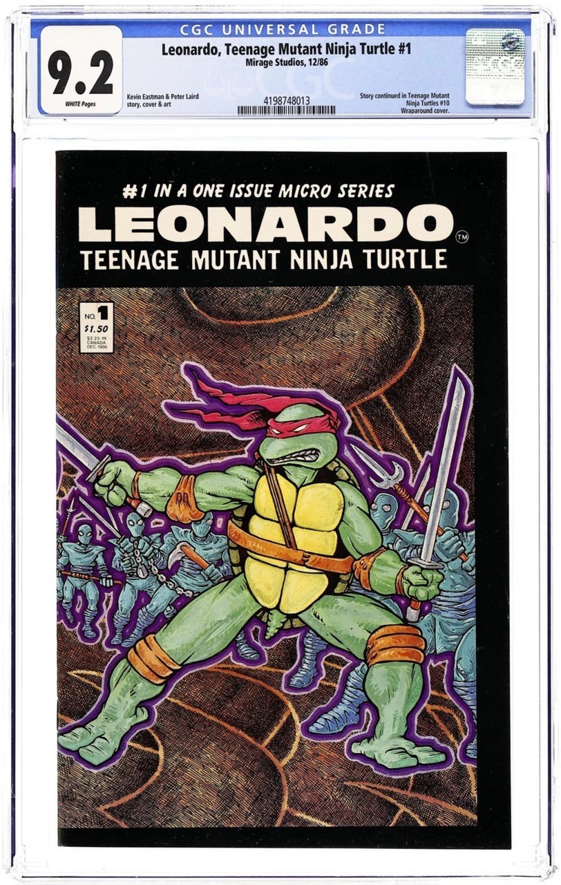 Leonardo: Teenage Mutant Ninja Turtles #1 (1986) – CGC 9.2 Comic Book