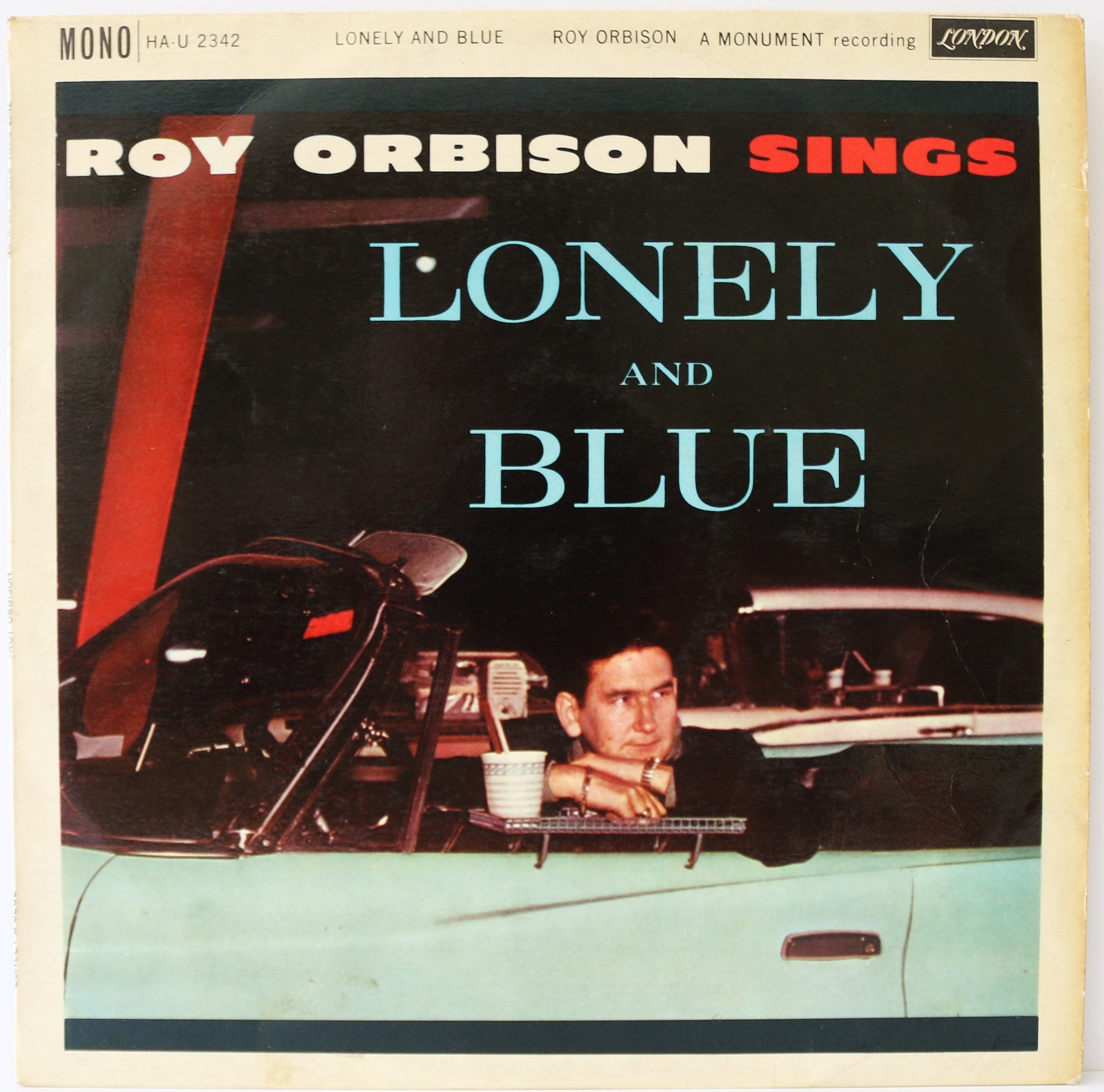ROY ORBISON "LONELY & BLUE" LP RECORD (LONDON)