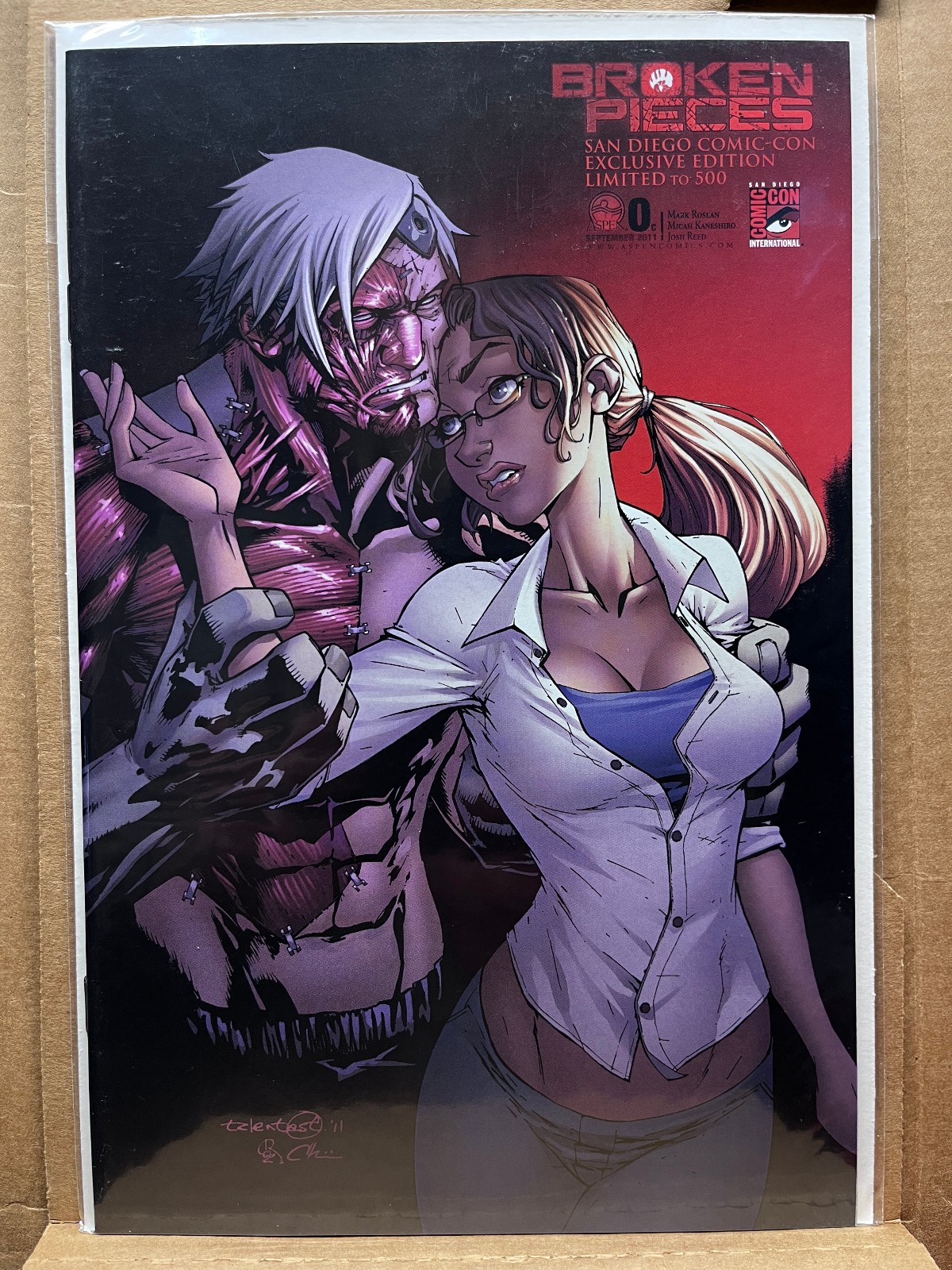 Broken Pieces #0 San Diego Comic Con 2011 Esclusiva Aspen Comics LTD 300 copie