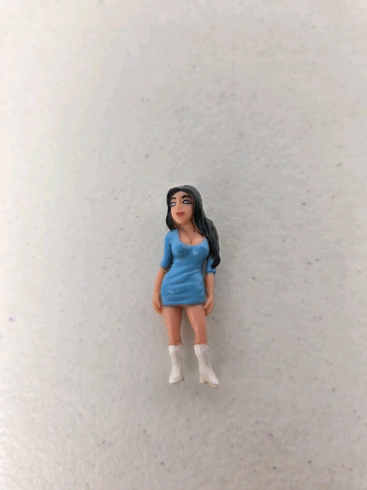 Figurina Homies 2009 giocattolo Blue Lady Girl retrò da collezione 