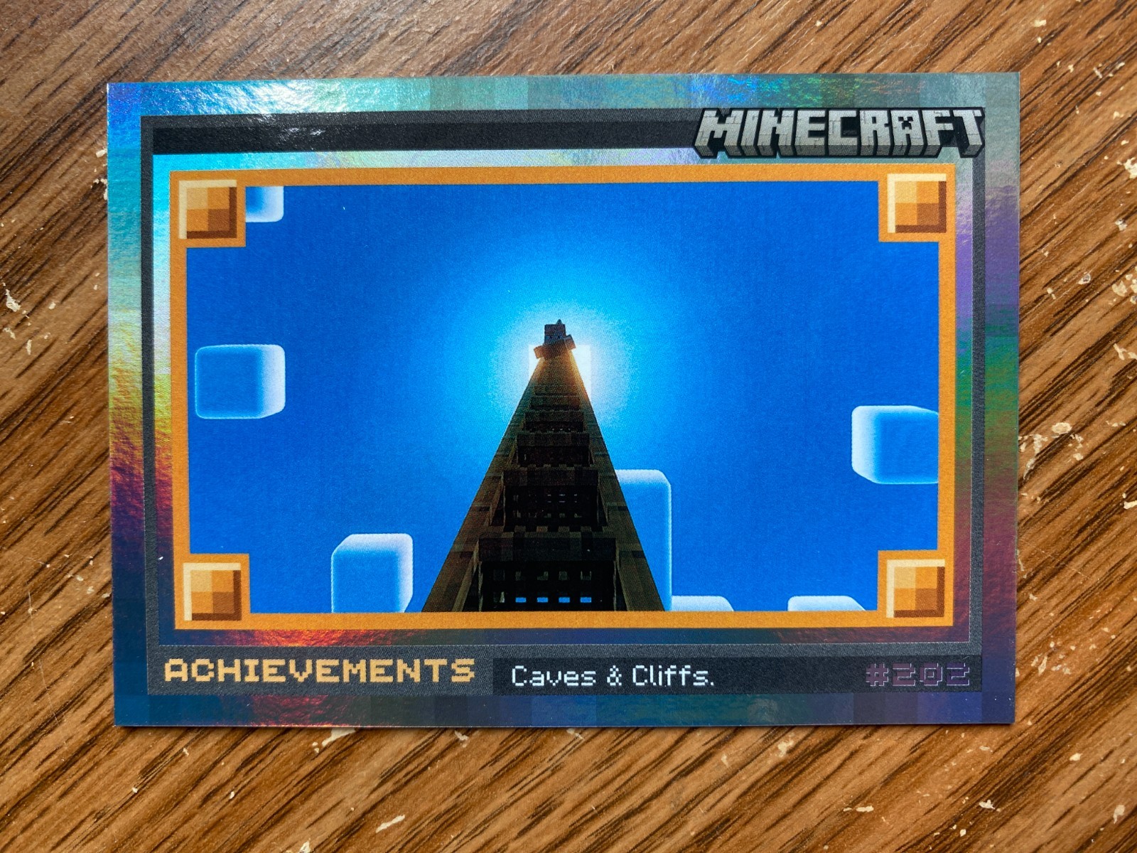 2024 Panini Minecraft Caves & Cliffs #202 Iron Foil 452/475 Obiettivi