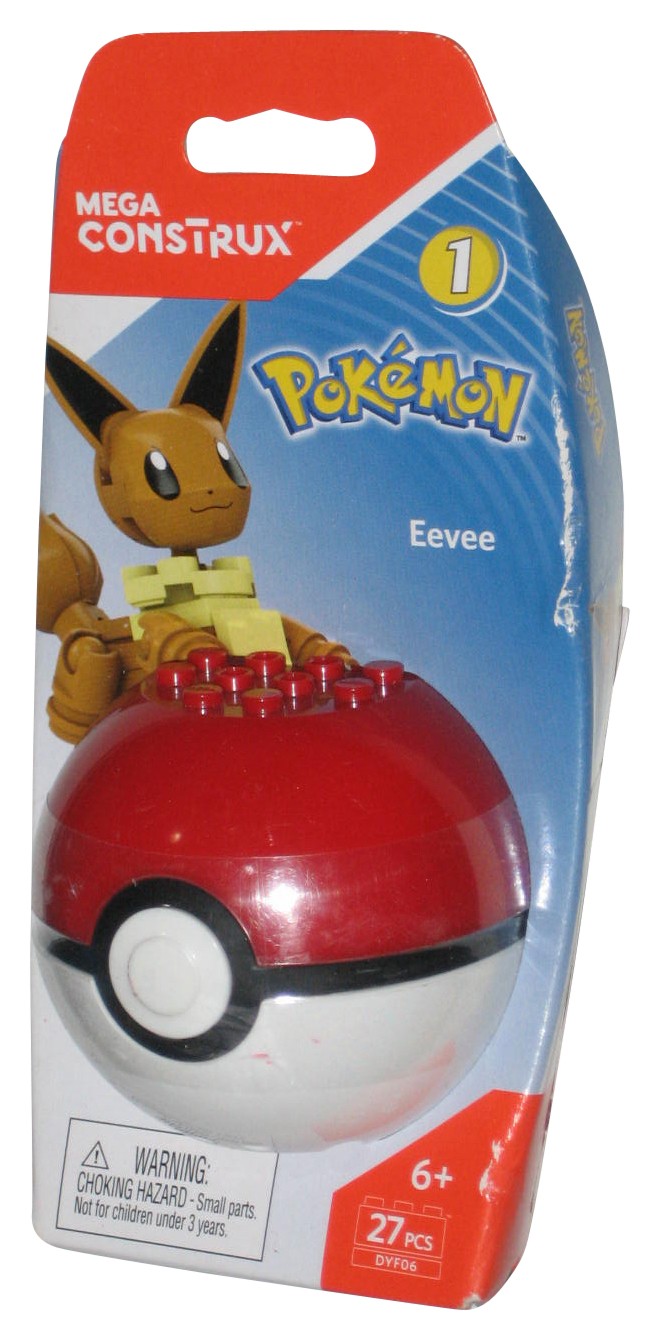 Pokemon Mega Construx (2017) Confezione Mini Figure Eevee Pokeball