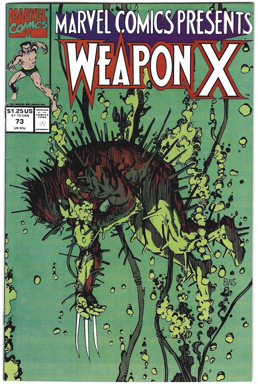 Marvel Comics Presents #73 1991 Arma Wolverine X Barry Windsor-Smith Marvel
