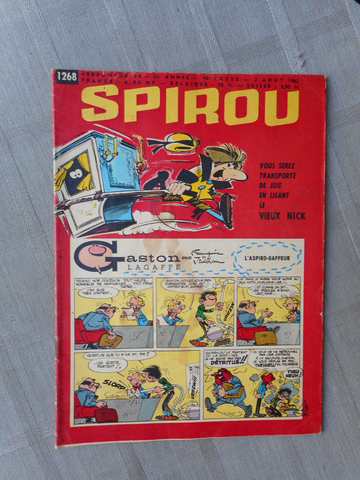 Lilla Il Giornale Di Spirou N° 1268 1962 Condizioni Corretti Con Suo Mini-Recit