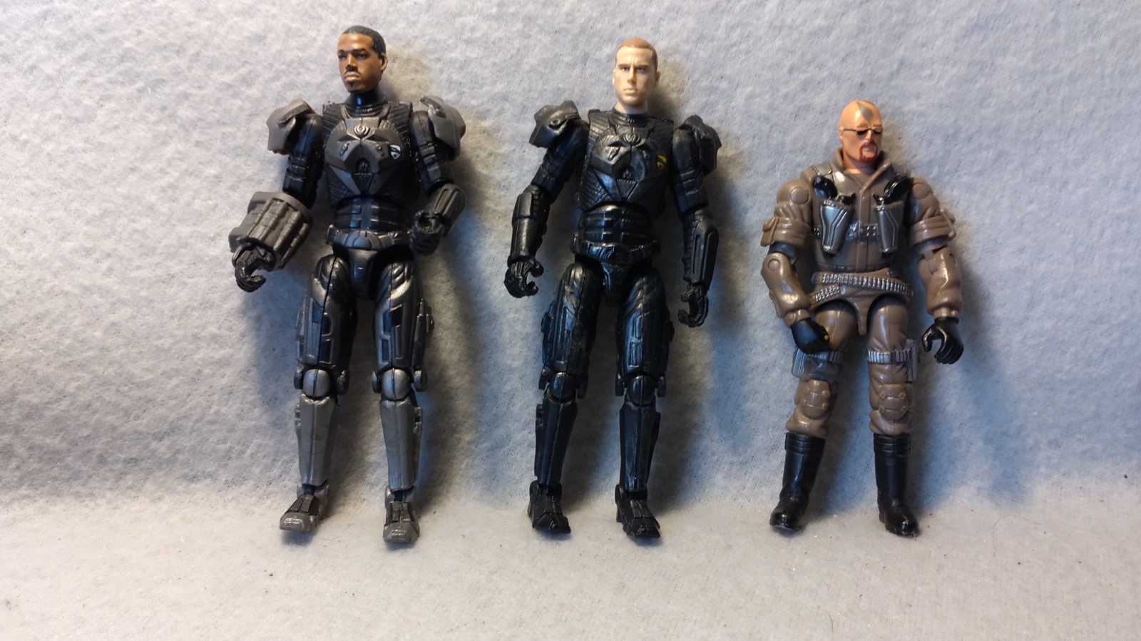 Gi Joe Action Figure Bundle X 3, Duke And Wallace With Wild Bill, Good Condition