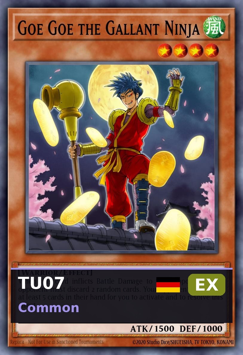 Goe Goe, il Ninja Galante TU07-016 EX ITA Yu-Gi-Oh