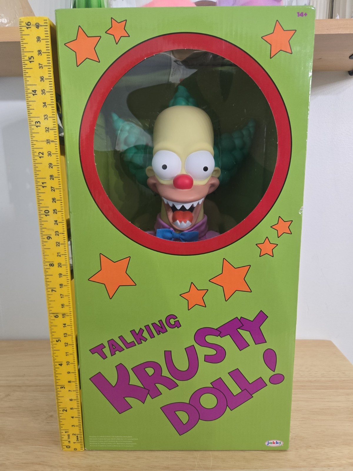 I Simpson Talking Krusty Doll 16 pollici alta figura Krusty buona e cattiva nuova