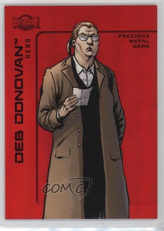 2025 Skybox Metal Universe Batman PMG Rosso 91/100 Deb Donovan #8 f6d