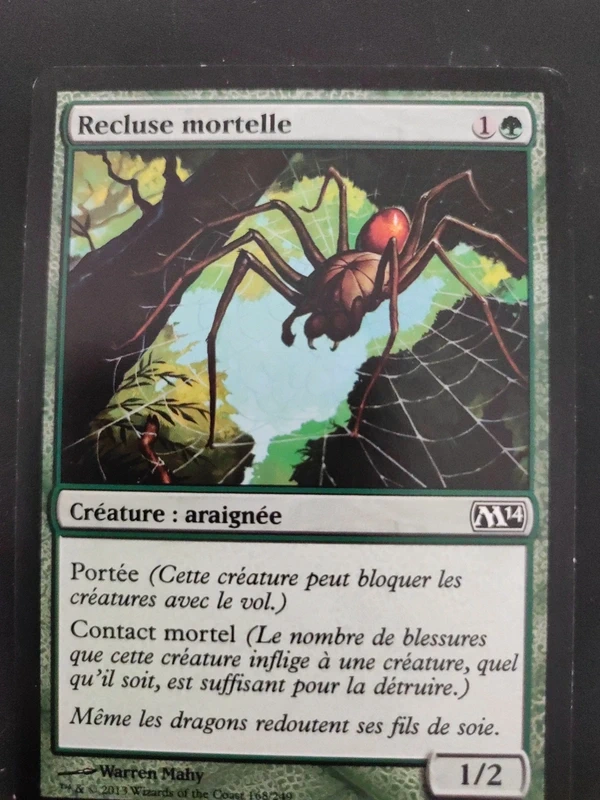 Carte Magic the gathering recluse mortelle