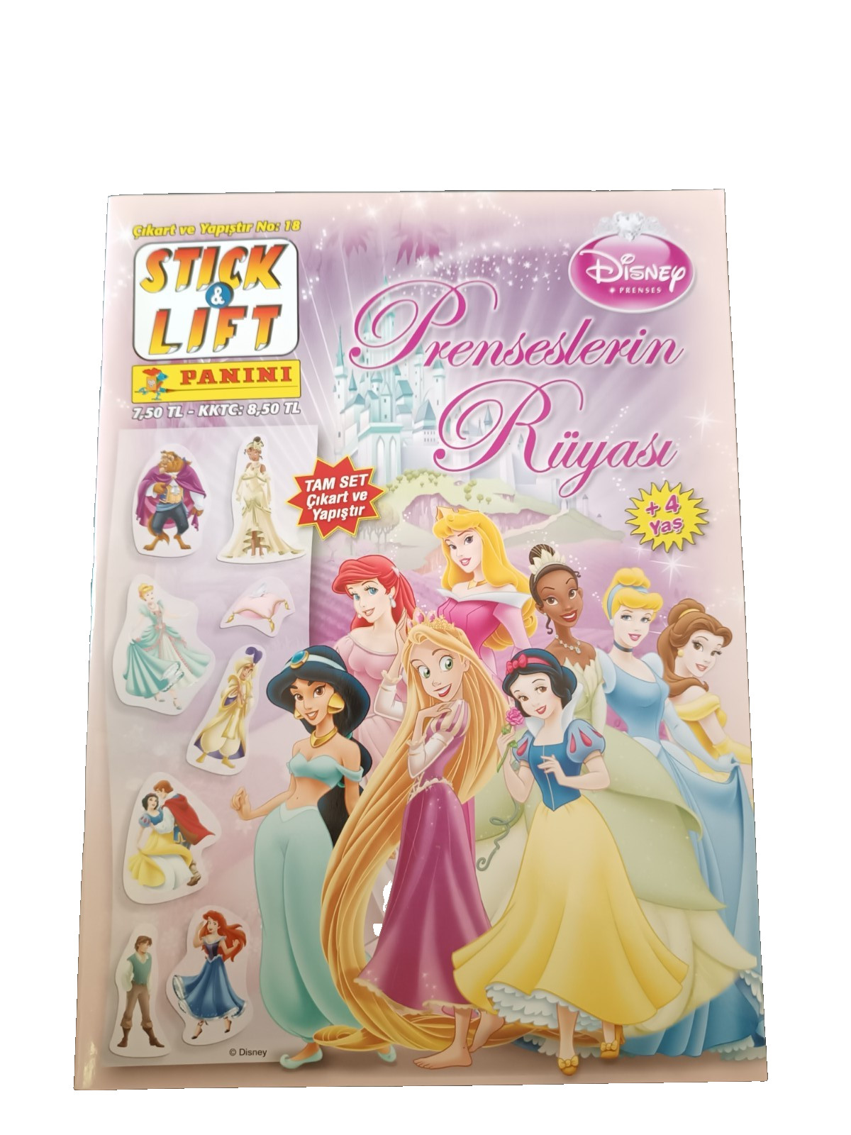 Album Stickers Disney Principesse Panini Stick & Lift 2011 Completo di Adesivi