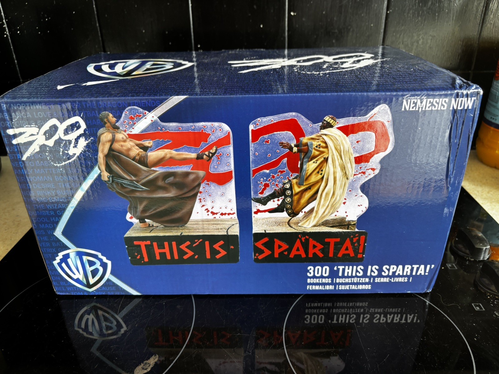 Sparta Bookends 24cm 300 'This Is Sparta' Battle Bookends new boxed