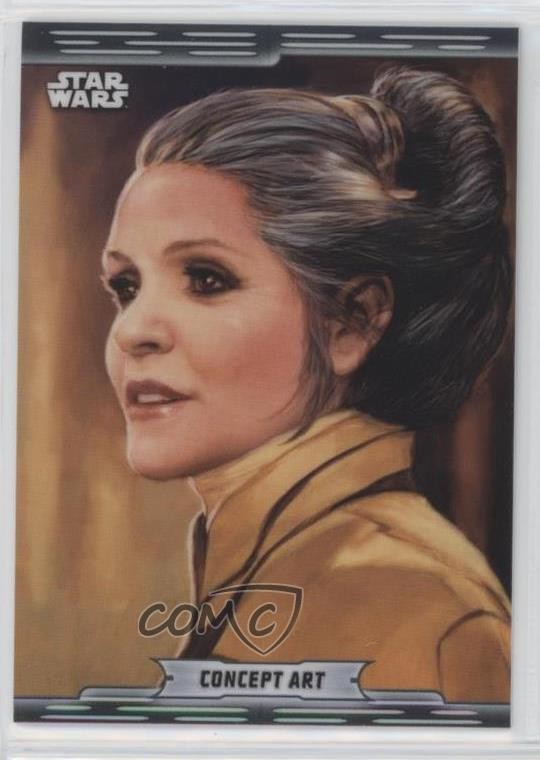2019 Topps Star Wars Chrome Legacy Concept Art Princess Leia Organa General 0e3