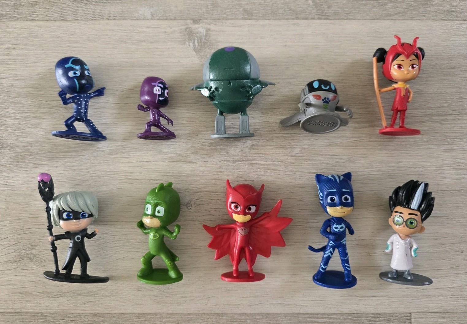 PJ MASKS FIGURES catboy GECKO owlette NIGHT NINJA ninjalinos BUNDLE set AN YU