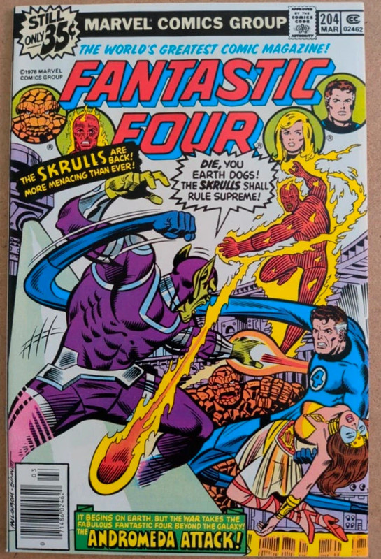 Fantastic Four #204 1st app Queen Adora & Tanak Valt 1978 NM-