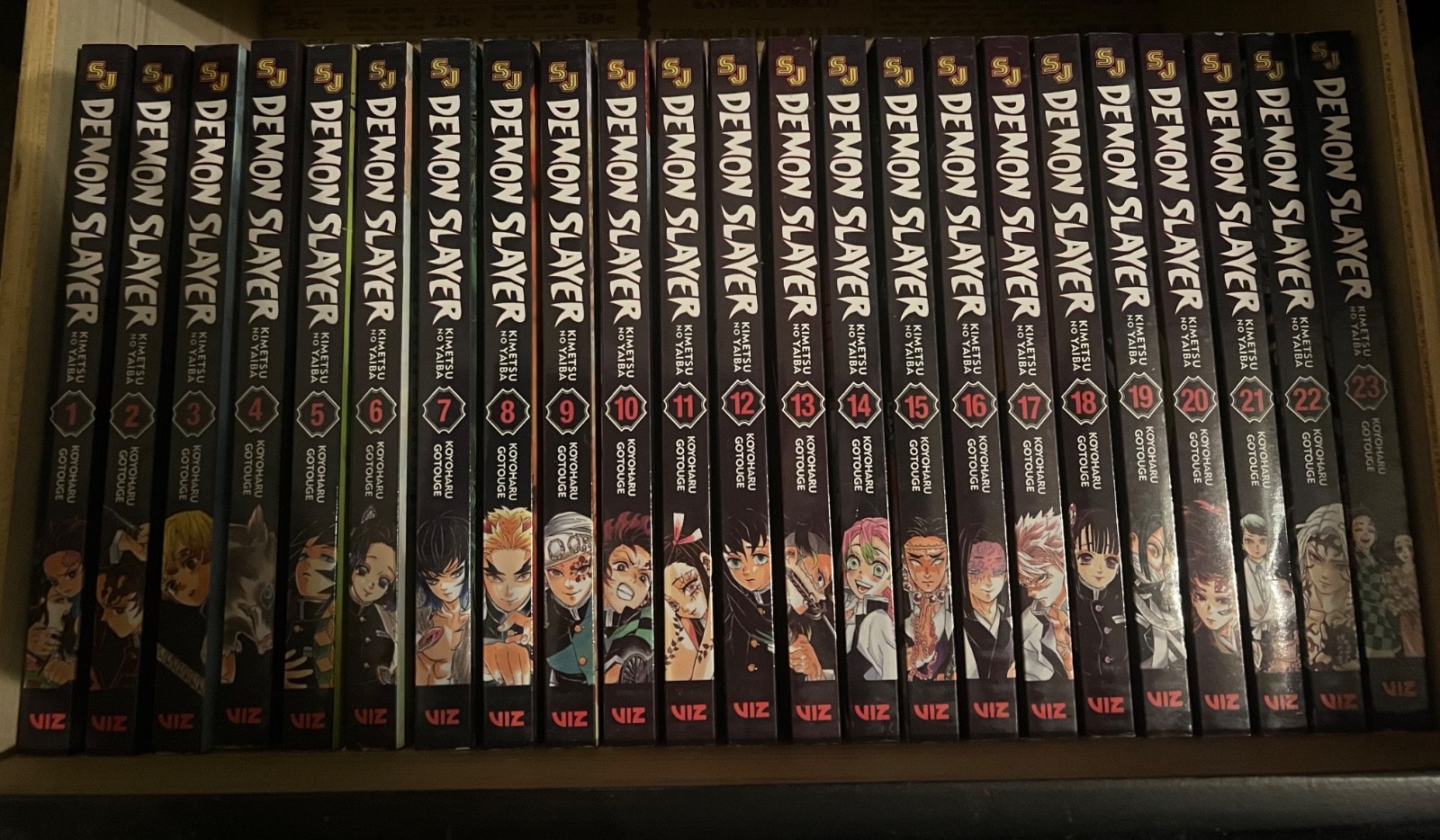 Demon Slayer Kimetsu no Yaiba Manga VIZ Volume 1-23 Set Completo (Inglese)