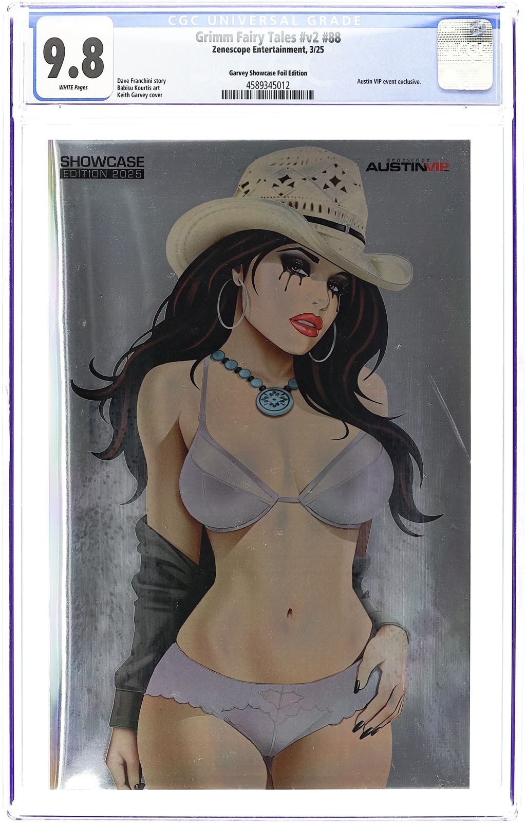 Grimm Fairy Tales #88SHOWCASE.GARVEY.FOIL CGC 9.8 2025 Zenescope 4589345012