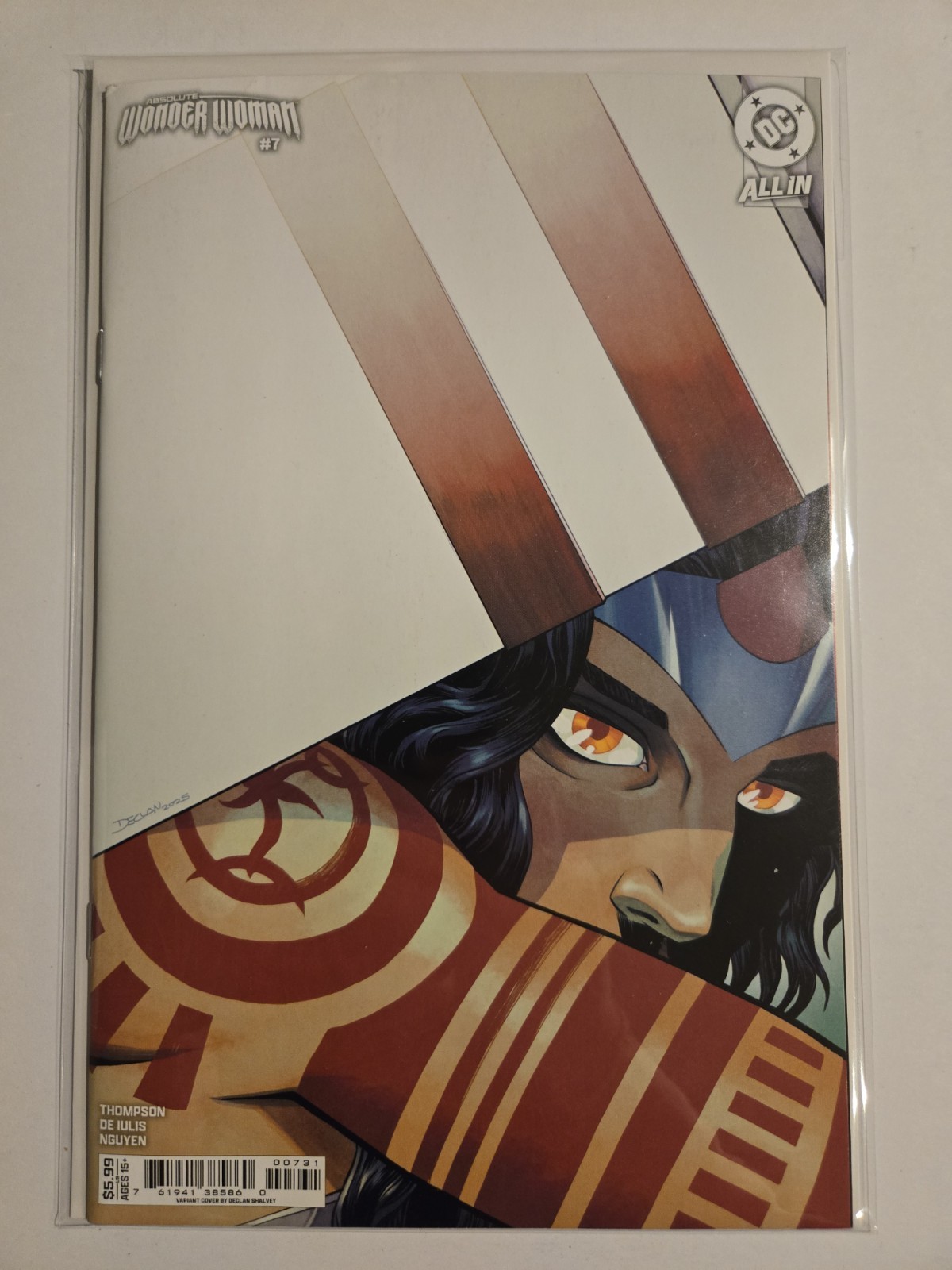2025 DC Comics Absolute Wonder Woman #7 CVR C variante Declan Shalvey 